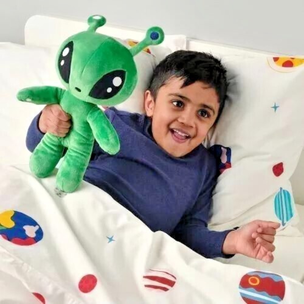 IKEA AFTONSPARV Alien Plush – 13½" Soft Toy Loved by Little Adventurers - Picture 3 of 14